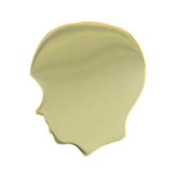 A3421 14K BOY FACE SILHOUETTE SLIDE 
